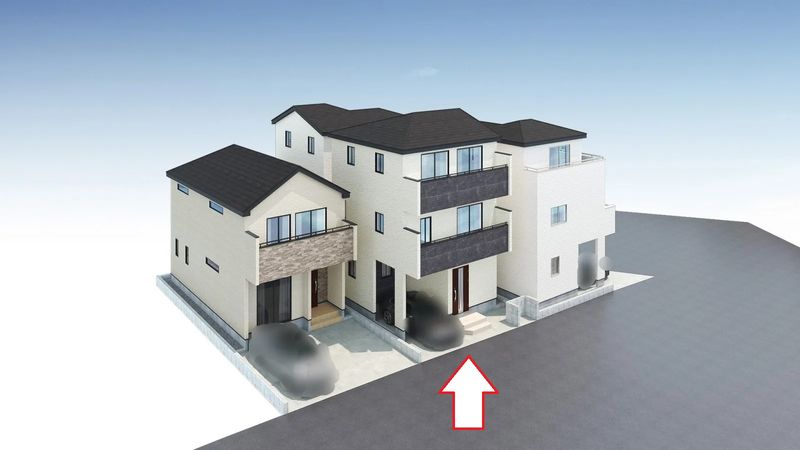 所沢市南住吉 新築C号棟 外観パース図