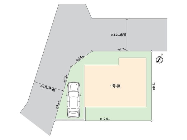 狭山市中央1丁目 新築1号棟 間取図(平面図) 狭山市中央1丁目 新築1号棟 間取図(平面図)