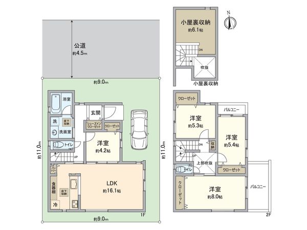 所沢市美原町4丁目 戸建 間取図(平面図) 間取図(平面図)