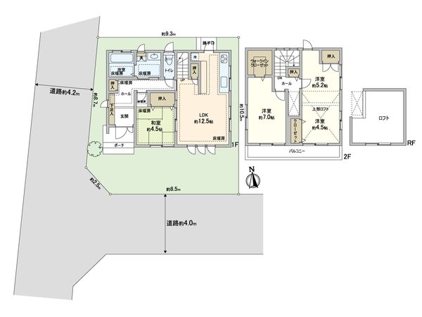 所沢市山口 戸建 間取図(平面図) 所沢市山口 戸建 間取図(平面図)