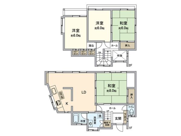 所沢市花園1丁目 戸建 間取図(平面図) 所沢市花園1丁目 戸建 間取図(平面図)