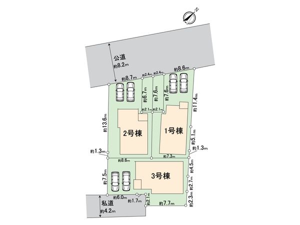 所沢市和ヶ原3丁目 新築2号棟 間取図(平面図) 所沢市和ヶ原3丁目 新築2号棟 間取図(平面図)