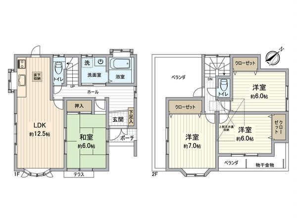 入間市久保稲荷4丁目 中古戸建 間取図(平面図) 入間市久保稲荷4丁目 中古戸建 間取図(平面図)