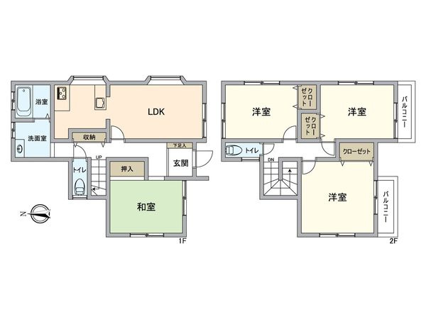 入間市牛沢町 戸建 間取図(平面図)