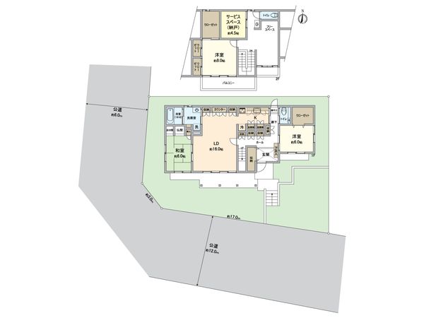 所沢市小手指南4丁目 戸建 間取図(平面図) 所沢市小手指南4丁目 戸建 間取図(平面図)