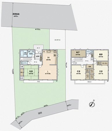 所沢市小手指南2丁目 戸建 間取図(平面図)