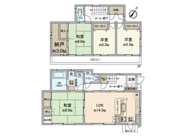 所沢市若狭1丁目 戸建 間取図(平面図) 所沢市若狭1丁目 戸建 間取図(平面図)