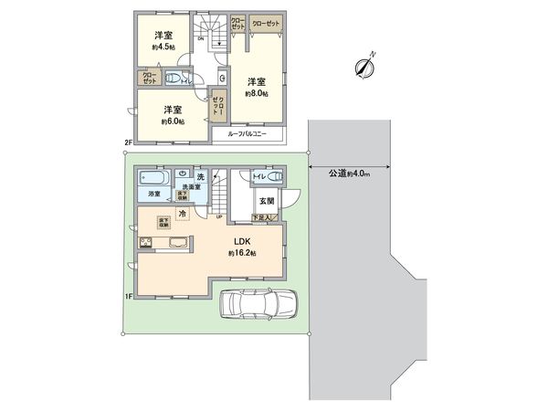 所沢市大字松郷 新築戸建 間取図(平面図) 所沢市大字松郷 新築戸建 間取図(平面図)