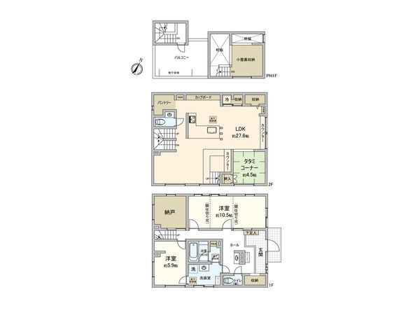 狭山市大字水野 戸建 間取図(平面図) 狭山市大字水野 戸建 間取図(平面図)