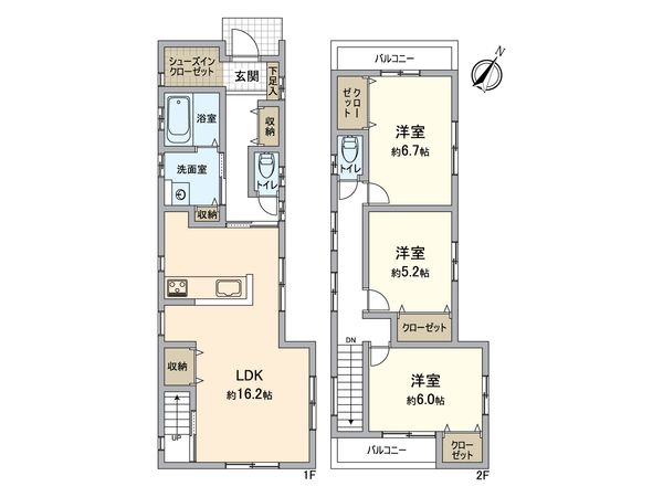 狭山市狭山台1丁目 戸建 間取図(平面図)