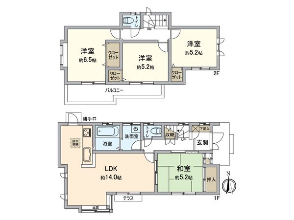 所沢市久米 戸建 間取図(平面図) 所沢市久米 戸建 間取図(平面図)