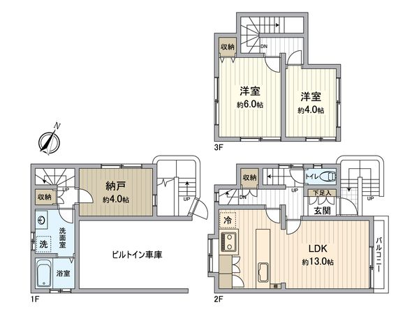 東村山市美住町2丁目 中古戸建 間取図(平面図) 東村山市美住町2丁目 中古戸建 間取図(平面図)
