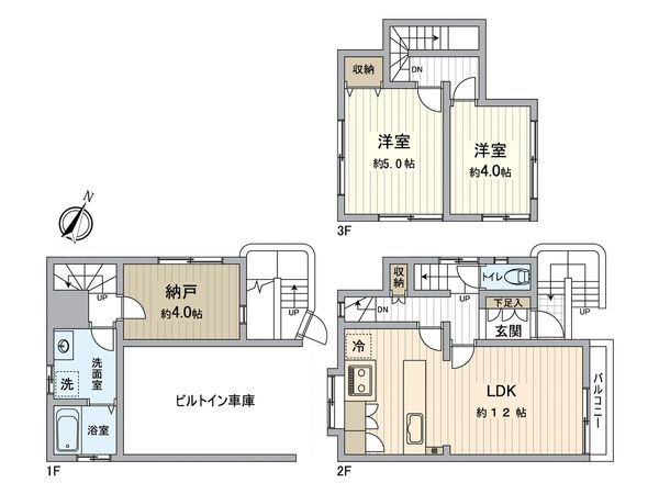 東村山市美住町2丁目 中古戸建 間取図(平面図) 東村山市美住町2丁目 中古戸建 間取図(平面図)
