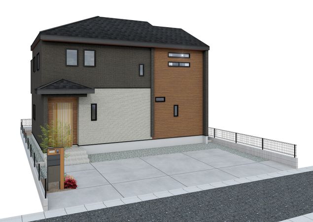 狭山市富士見2丁目 新築戸建 外観パース図 狭山市富士見2丁目 新築戸建 外観パース図