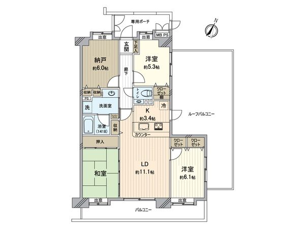 ライオンズガーデン狭山祇園 間取図(平面図) 間取図(平面図)