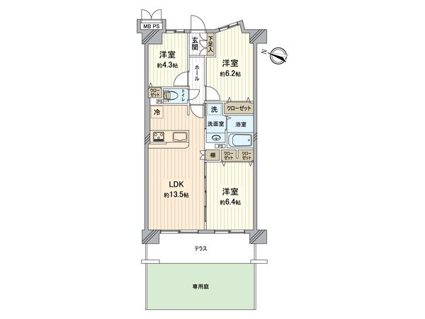 ライオンズガーデン新所沢 間取図(平面図) 間取図(平面図)