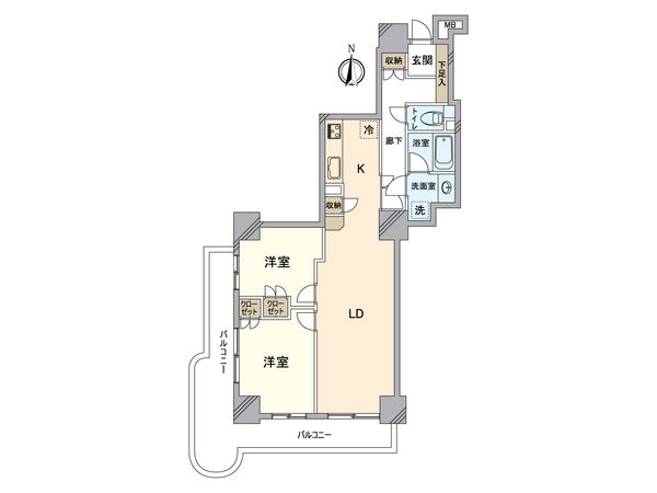 コンセールタワー所沢 間取図(平面図) 間取図(平面図)