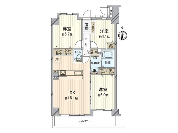 フォルスコート新所沢 間取図(平面図)