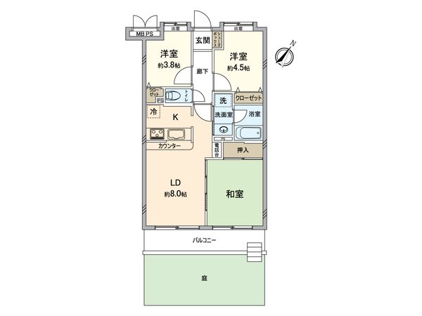 ロイヤルステージ新所沢 間取図(平面図) 間取図(平面図)