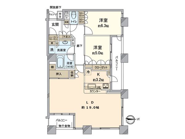 グレーシアタワーズ所沢 タワー棟 間取図(平面図) グレーシアタワーズ所沢 タワー棟 間取図(平面図)