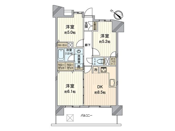 ライオンズマンション西所沢駅前 間取図(平面図) ライオンズマンション西所沢駅前 間取図(平面図)