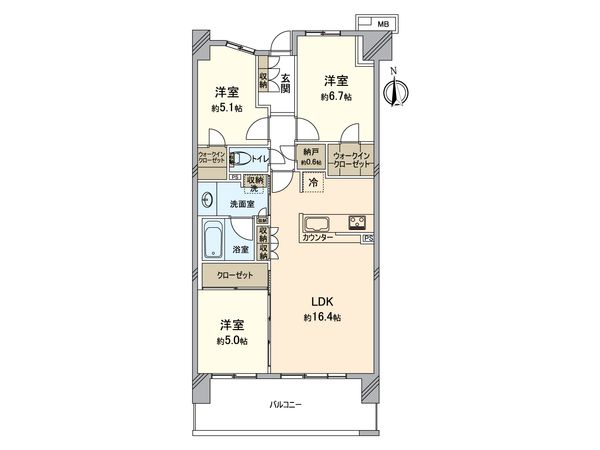 オハナ新所沢 間取図(平面図) オハナ新所沢 間取図(平面図)