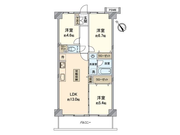 エステ・スクエア新所沢 間取図(平面図) 間取図(平面図)