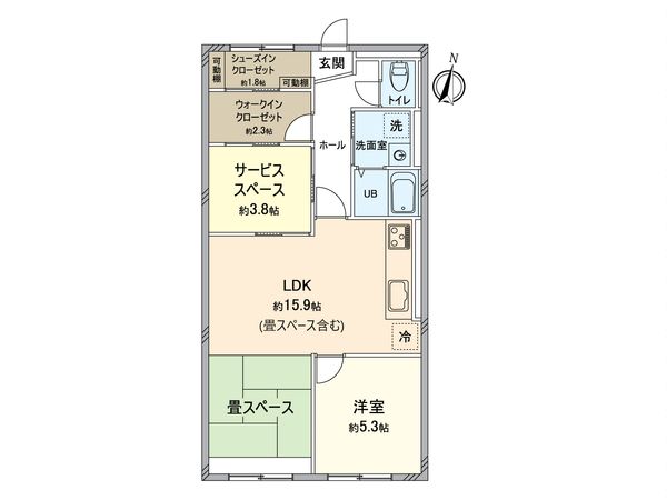 所沢コーポラス 間取図(平面図) 間取図(平面図)