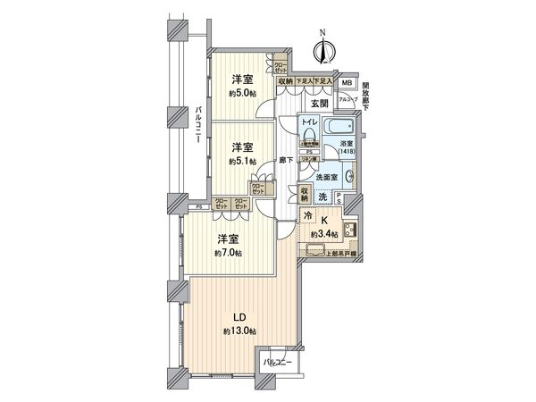 グレーシアタワーズ所沢 タワー棟 間取図(平面図) グレーシアタワーズ所沢 タワー棟 間取図(平面図)