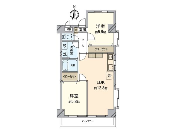 パレ・ドール東所沢Ⅱ 間取図(平面図) 間取図(平面図)