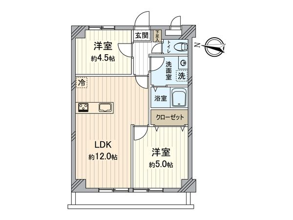 パレドール東所沢Ⅱ 間取図(平面図)