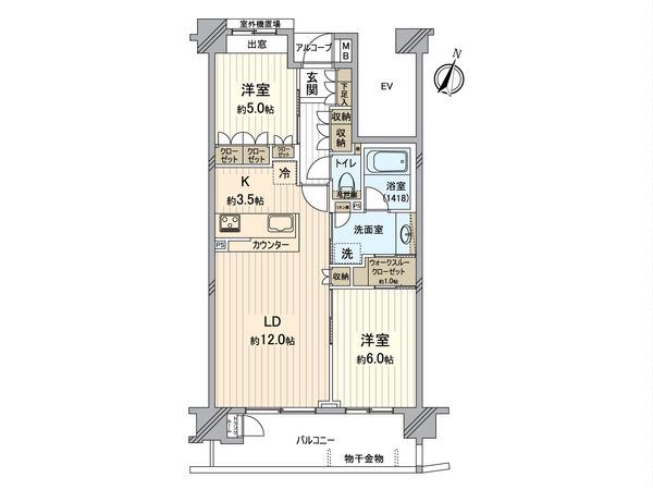 ローレルコート所沢航空公園 間取図(平面図) ローレルコート所沢航空公園 間取図(平面図)