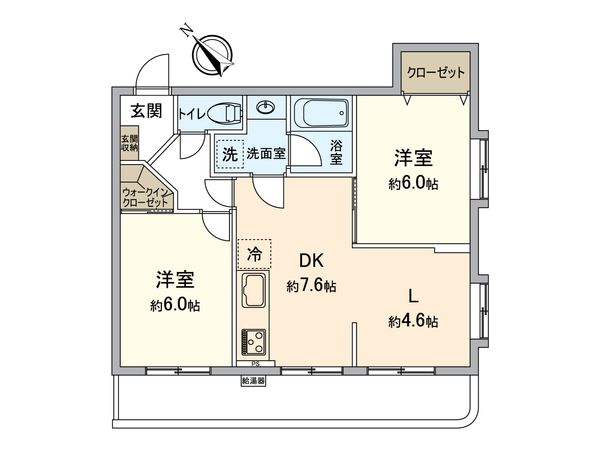 シルフィード東所沢 間取図(平面図)