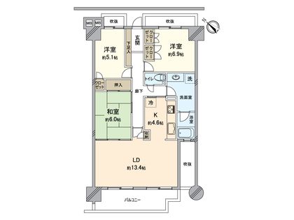 間取図(平面図) 間取図(平面図)
