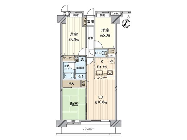 ライオンズガーデン狭山祇園 間取図(平面図) 間取図(平面図)