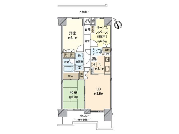 所沢南パーク・ホームズ 間取図(平面図) 間取図(平面図)