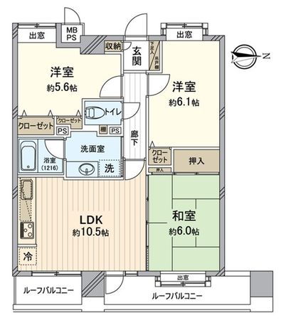 ライオンズプラザ西所沢 間取図(平面図)