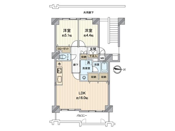 ハイツ入間 間取図(平面図)