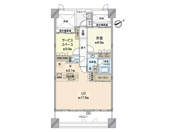 リーデンススクエア所沢けやき台 間取図(平面図) リーデンススクエア所沢けやき台 間取図(平面図)