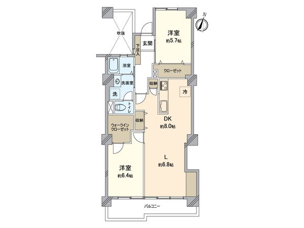 向陽ハイツ B棟 間取図(平面図) 向陽ハイツ B棟 間取図(平面図)