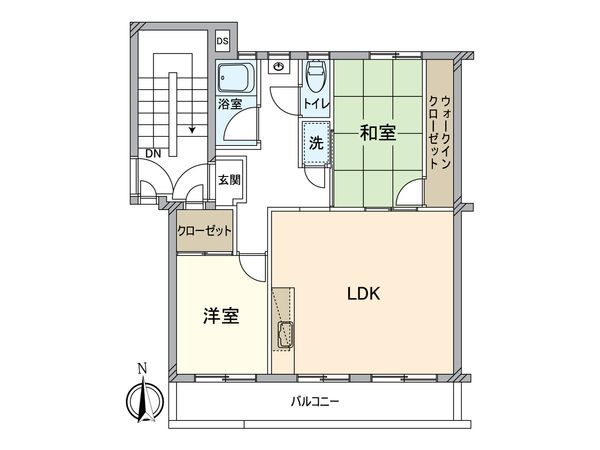 山口団地 5号棟 間取図(平面図)