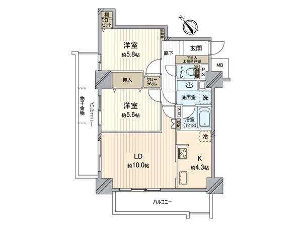 グラシスタワー所沢 間取図(平面図)