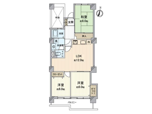 向陽ハイツ A棟 間取図(平面図) 間取図(平面図)