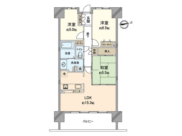 リーデンススクエア所沢 間取図(平面図)