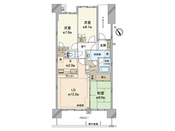 レクセルガーデン所沢けやきの杜 間取図(平面図) レクセルガーデン所沢けやきの杜 間取図(平面図)