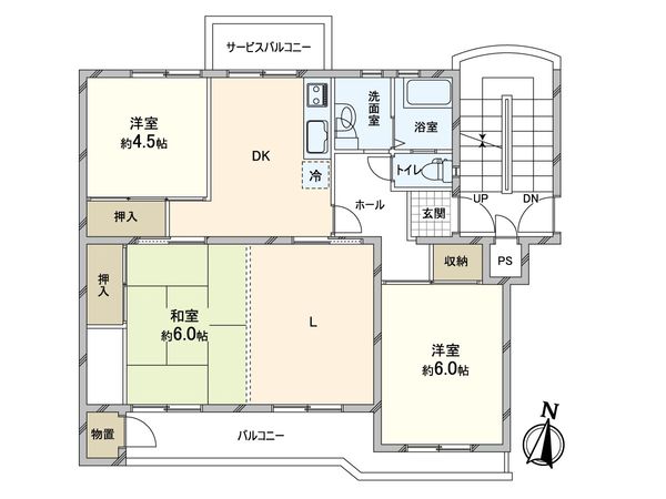 泉ハイツ 7号棟 間取図(平面図)