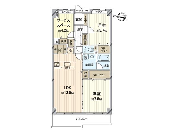 アコール新所沢イースト 間取図(平面図)