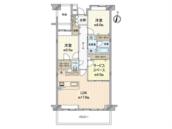 ヒルズ新所沢緑町 間取図(平面図)