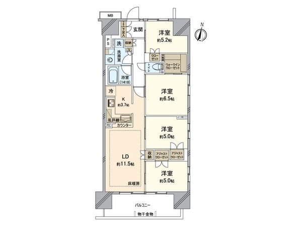 インプレスト所沢 間取図(平面図) インプレスト所沢 間取図(平面図)