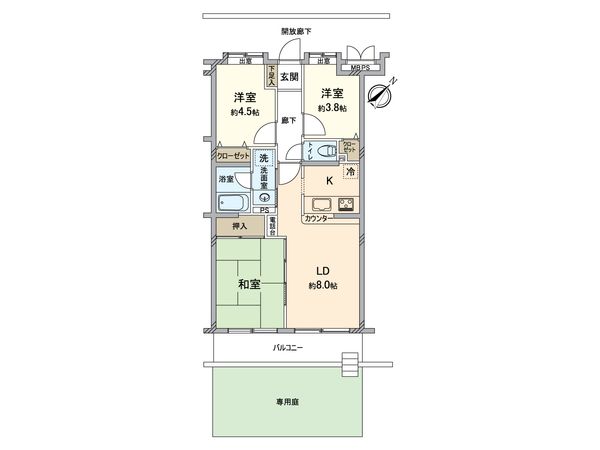 ロイヤルステージ新所沢 間取図(平面図) ロイヤルステージ新所沢 間取図(平面図)
